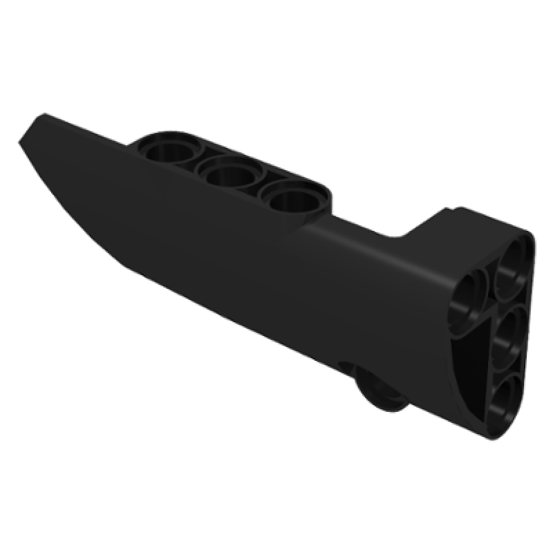 Technic Paneel Vorm #3 Smal Glad Lang Kant A Black